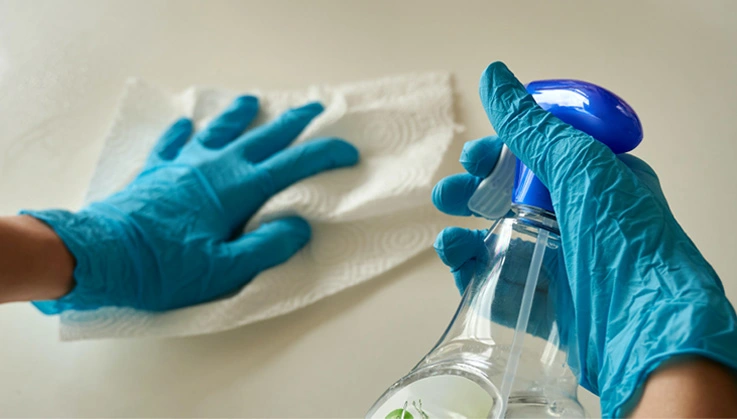 Regular and thorough cleaning and sanitising of food preparation areas are essential